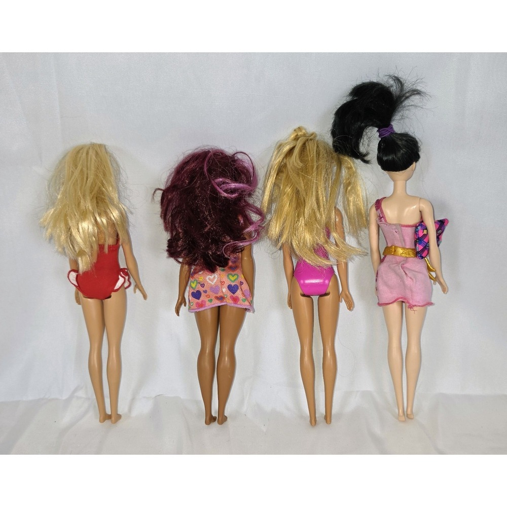 Mattel Barbie 4 Doll Lot Baywatch Fashionistas Water Play Beach Chic Raquelle - Picture 2 of 8
